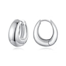 925 Sterling Silver White Gold Plated Earrings