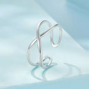 925 Sterling Silver Oxidized 0.7cm Ring for Women