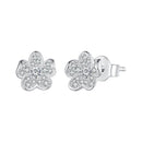 S925 Sterling Silver Pavé Setting CZ Earrings