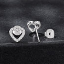 925 Sterling Silver Moissanite 0.10 Carat Earrings for Women