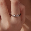 925 Sterling Silver Plated White Gold Ring for Women