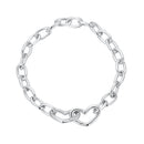 925 Sterling Silver Plated White Gold 19.0 cm Bracelet