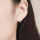 925 Sterling Silver Earrings with Platinum Plating for Women