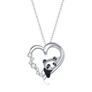 S925 Sterling Silver Adjustable Necklace with CZ and Enamel Pendant