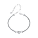 925 Sterling Silver 0.5 Carat Moissanite White Gold Plated Bracelet for Women