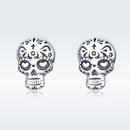 S925 Oxidized Silver Earrings Size 1*0.7cm for Women
