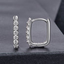 925 Sterling Silver Moissanite Earrings 1.4cm for Women