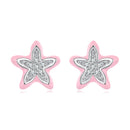 925 Sterling Silver Enamel CZ Earrings for Women