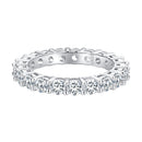 925 Sterling Silver Moissanite 0.1ct Ring Size 6 for Women