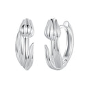 925 Sterling Silver White Gold Plated Earrings for Women