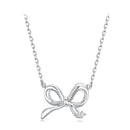 925 Sterling Silver Plated White Gold 40+5cm Adjustable Necklace for Women