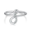 925 Sterling Silver Oxidized Silver 0.16 cm Ring