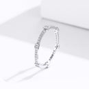 925 Sterling Silver Ring with Pavé Setting CZ - Size 6.0