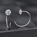 925 Sterling Silver Moissanite 0.3 Carat Earrings for Women