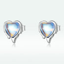 925 Sterling Silver Moonstone Earrings for Women