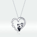 S925 Sterling Silver Adjustable Necklace with CZ and Enamel Pendant