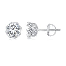 925 Sterling Silver Moissanite 0.5 Carat Earrings for Women