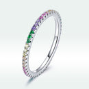 925 Sterling Silver Pavé Set CZ Ring Size 6 for Women