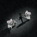 925 Sterling Silver Earrings with CZ in Pavé Setting