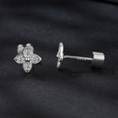 925 Sterling Silver Plated White Gold Moissanite Necklace 0.15cm for Women