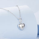 925 Sterling Silver Plated White Gold Necklace 40+5cm with 1.8*1.0cm Pendant for Women