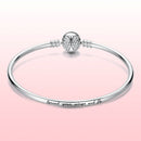 925 Sterling Silver 17.0 cm Oxidized CZ Bracelet for Women