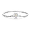 925 Sterling Silver Pavé Setting CZ Bracelet for Women - 17.0 Size, 170mm Length, 3mm Chain Thickness