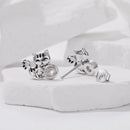 925 Sterling Silver Brass White Gold Plated Earrings with CZ for Women