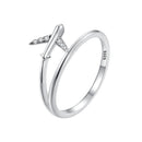 925 Sterling Silver Ring with Pavé Setting CZ, Size 6.0, Oxidized Finish for Women