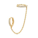 S925 Sterling Silver Earrings with Pavé Setting CZ for Women