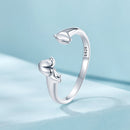 925 Sterling Silver Oxidized 1.8mm Width Elegant Style E Ring