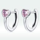 925 Sterling Silver Earrings with Pavé Setting CZ, Oxidized Silver, 1.2x0.5cm for Women