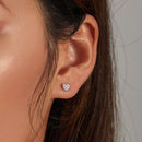 925 Sterling Silver Earrings with Pavé Setting CZ