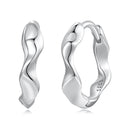 925 Sterling Silver White Gold Plated Earrings