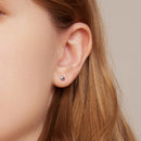 925 Sterling Silver Plated Platinum Dangle Earrings for Women