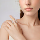 925 Sterling Silver Oxidized Ring for Men - Width 0.3-1.1cm