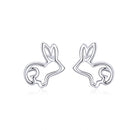 S925 Sterling Silver Plated Platinum Earrings