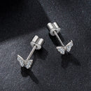 925 Sterling Silver Moissanite Necklace 0.5x0.6cm for Women