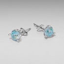 925 Sterling Silver Oxidized CZ Earrings