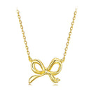 925 Sterling Silver Plated White Gold 40+5cm Adjustable Necklace for Women