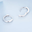 925 Sterling Silver Earrings for Women - Style A, 1.1x0.2cm, Platinum Plated