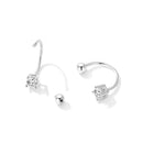 925 Sterling Silver Earrings for Women with CZ in Pavé Setting