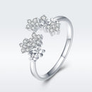 S925 Sterling Silver Pavé Setting CZ Ring for Women