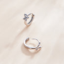 925 Sterling Silver Plated Platinum Earrings for Women