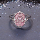 925 Sterling Silver Pendant 0.15cm Enamel CZ Ring for Women