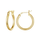 925 Sterling Silver Plated Platinum Earrings 24x2mm for Women