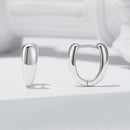925 Sterling Silver Oxidized Earrings 12x5mm for Women