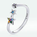 925 Sterling Silver Oxidized Pavé Setting CZ Ring