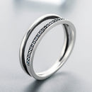 925 Sterling Silver 0.6CM Width Ring Size 6 for Women