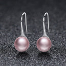 925 Sterling Silver Oxidized Pearl Earrings for Women